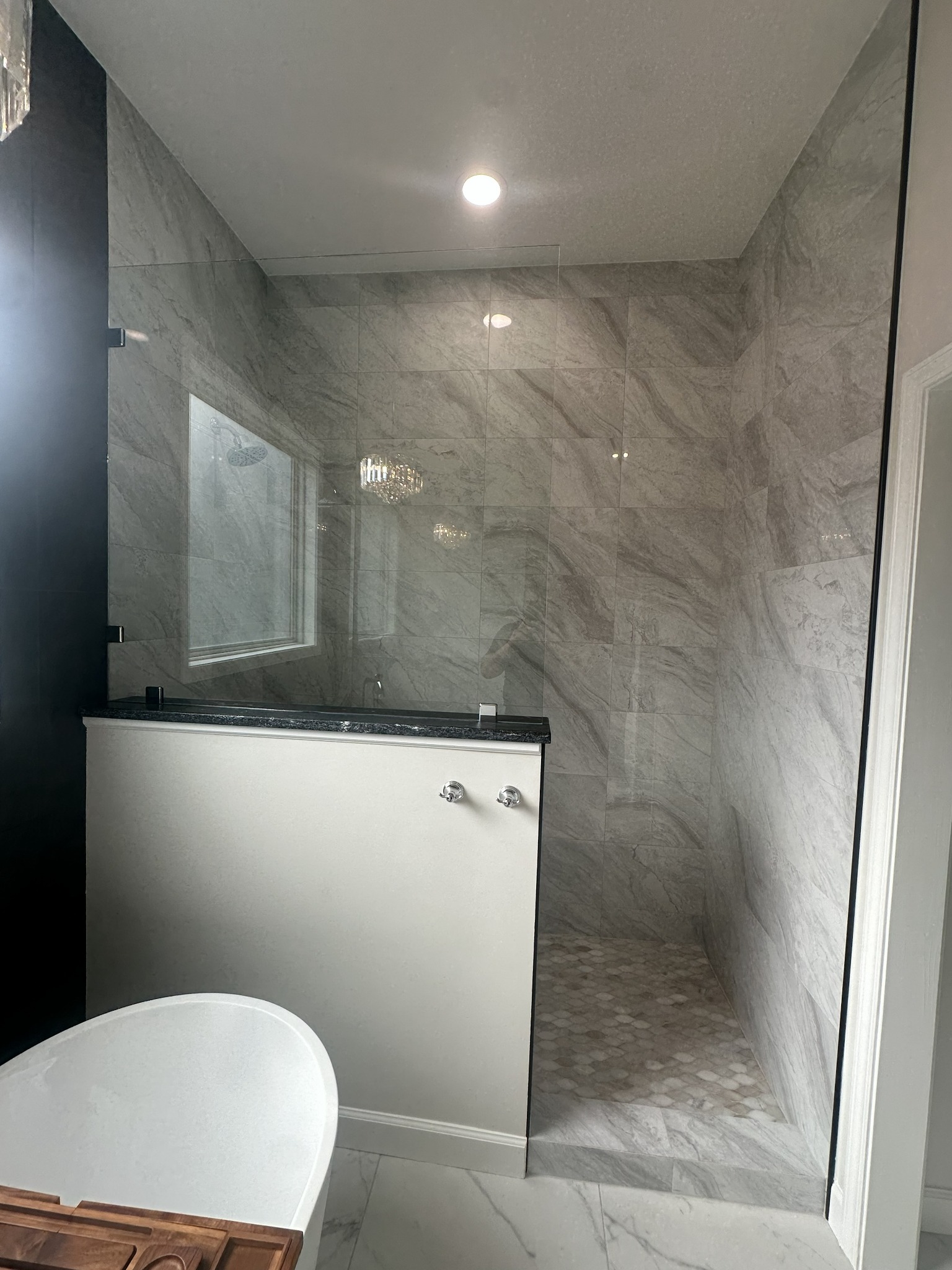 Shower glass enclosure project photo 22