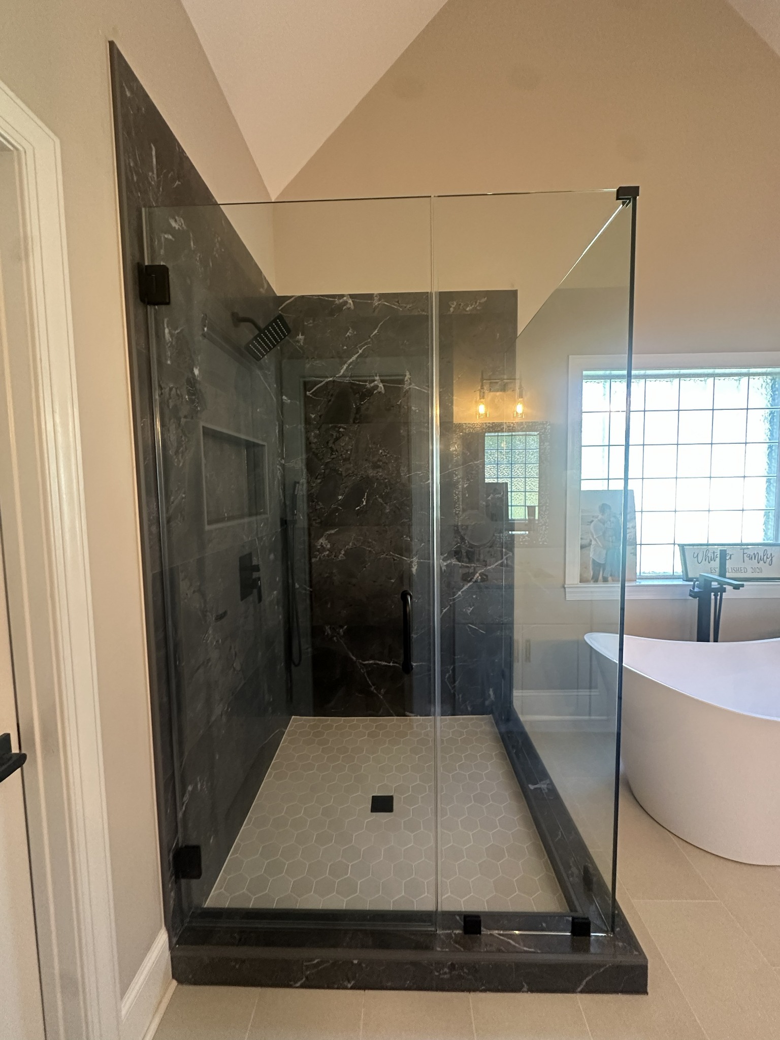 Shower glass enclosure project photo 18